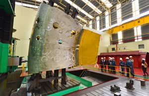 Th six-metre-tall structure currently on the shop floor in Ulsan is only the small upper segment of one of the nine ITER vacuum vessel sectors.